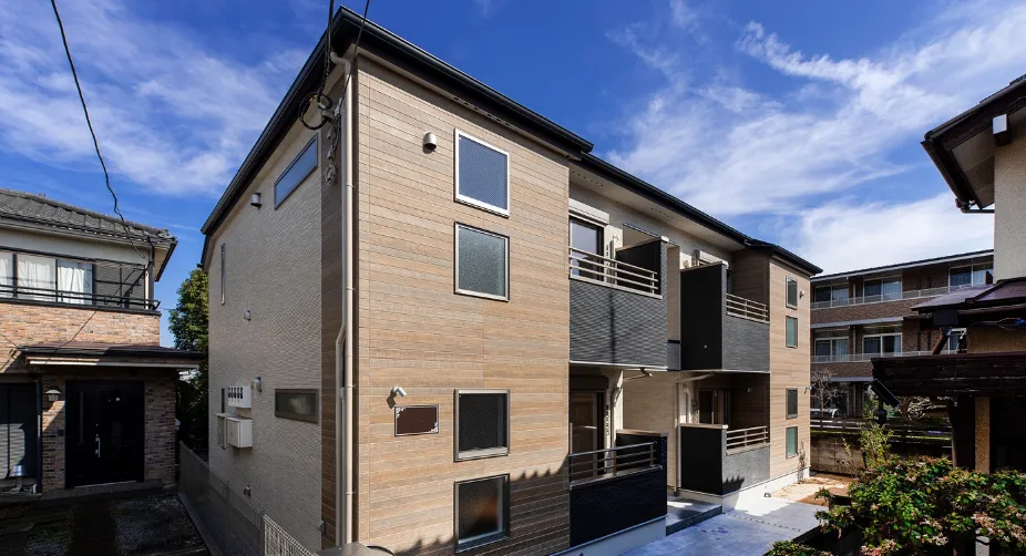 外観刷新を行った木造アパート