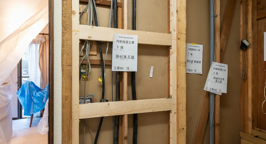 木造アパートの構造補強工事