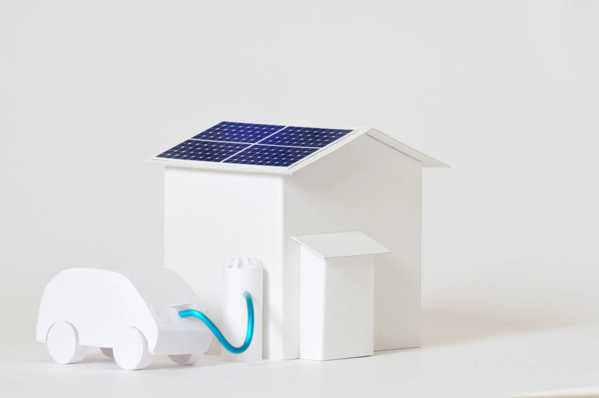 太陽光発電と組み合わせた蓄電池・EV・オール電化のイメージ