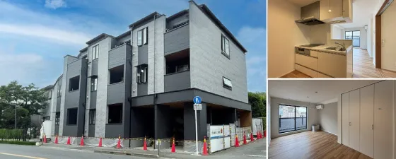 東京都府中市3階建て木造賃貸住宅の現地写真