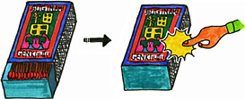 マッチ箱による水平荷重に抵抗する建物のイメージ2