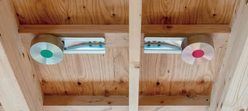 重量床衝撃音減衰ダンパー