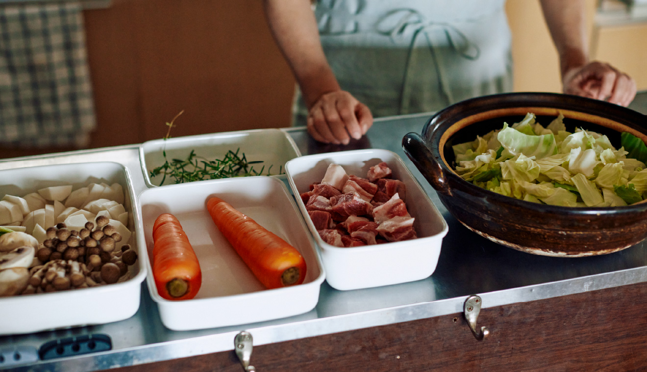 やり過ごしごはん研究家　やまもと しまさん が用意した食材