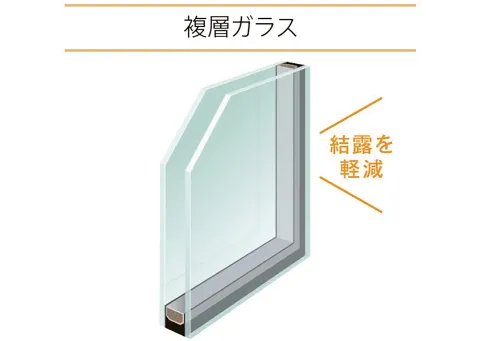 玄関ドアの複層ガラス