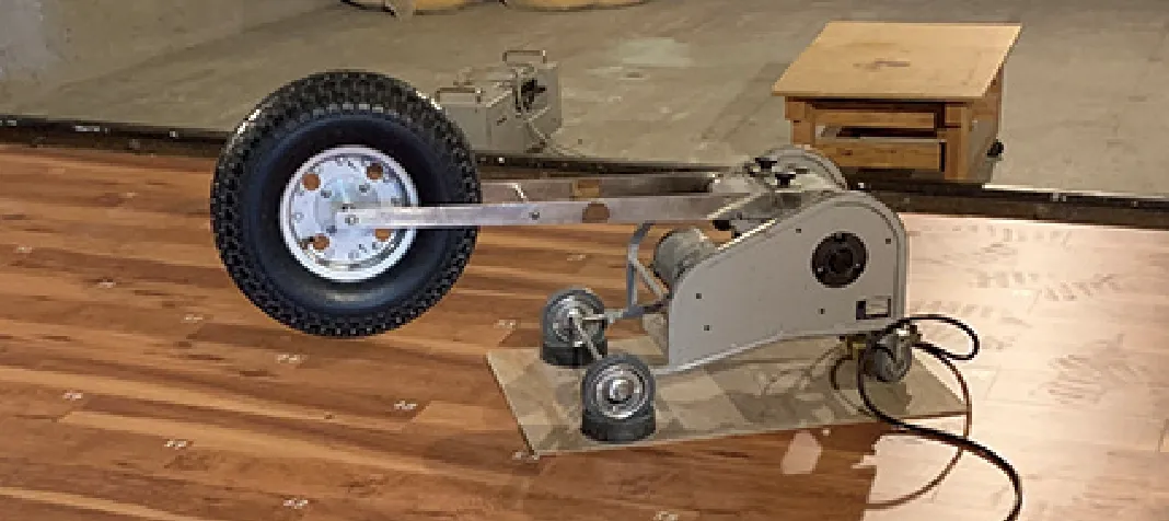 界壁の音響性能試験の様子