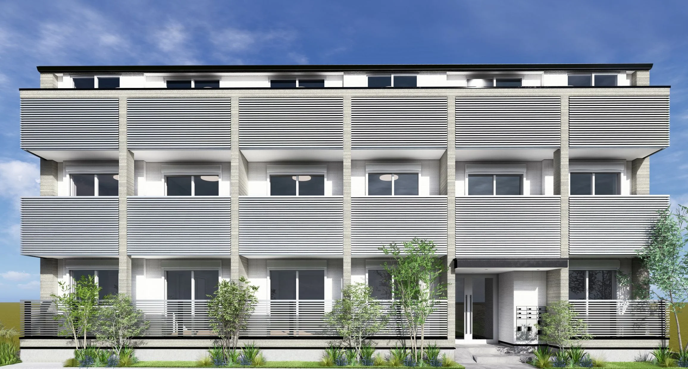 2階建て共同住宅