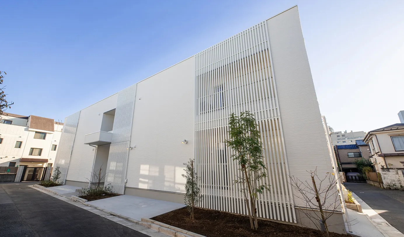 2階建て共同住宅の外観