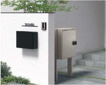 宅配ボックス付機能門柱