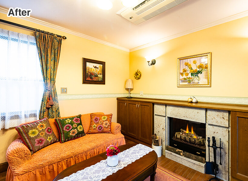 明るく、温かい雰囲気になったリビング・ダイニング