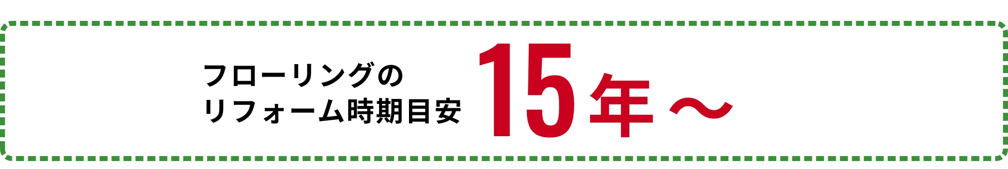 リフォーム時期目安