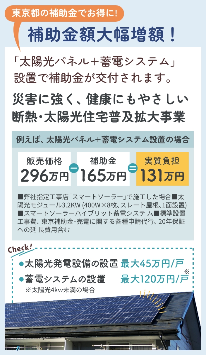 補助金でさらにお得に