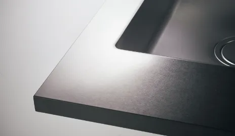 #ステンレスカウンター(バイブレーション仕上げ)なカウンター